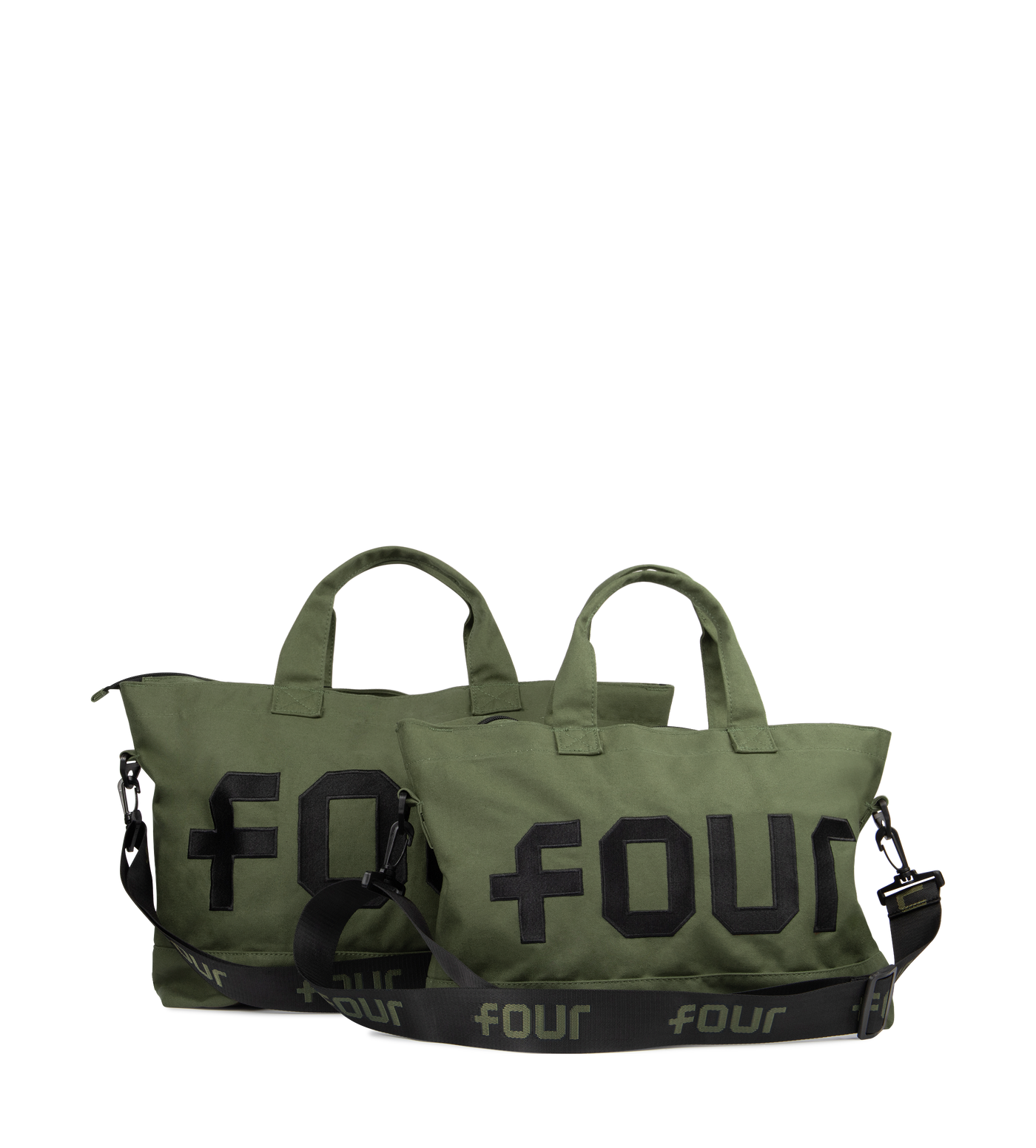 Logo Embroidery Shopper Army Green