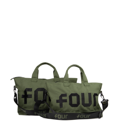 Logo Embroidery Shopper Army Green