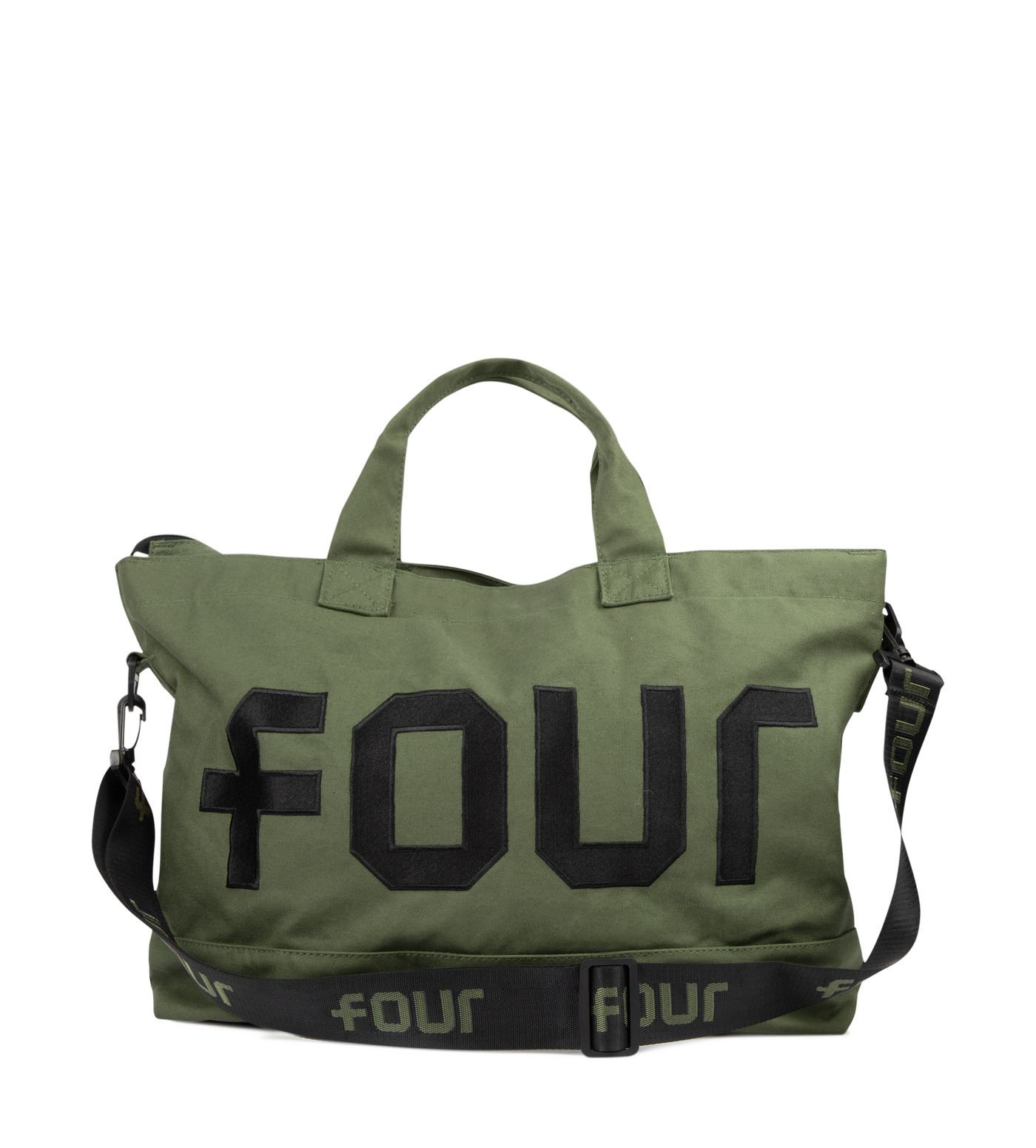 Logo Embroidery Shopper Army Green