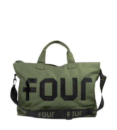 Logo Embroidery Shopper Army Green