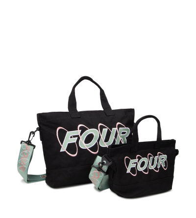 Circles Embroidery Shopper Matcha