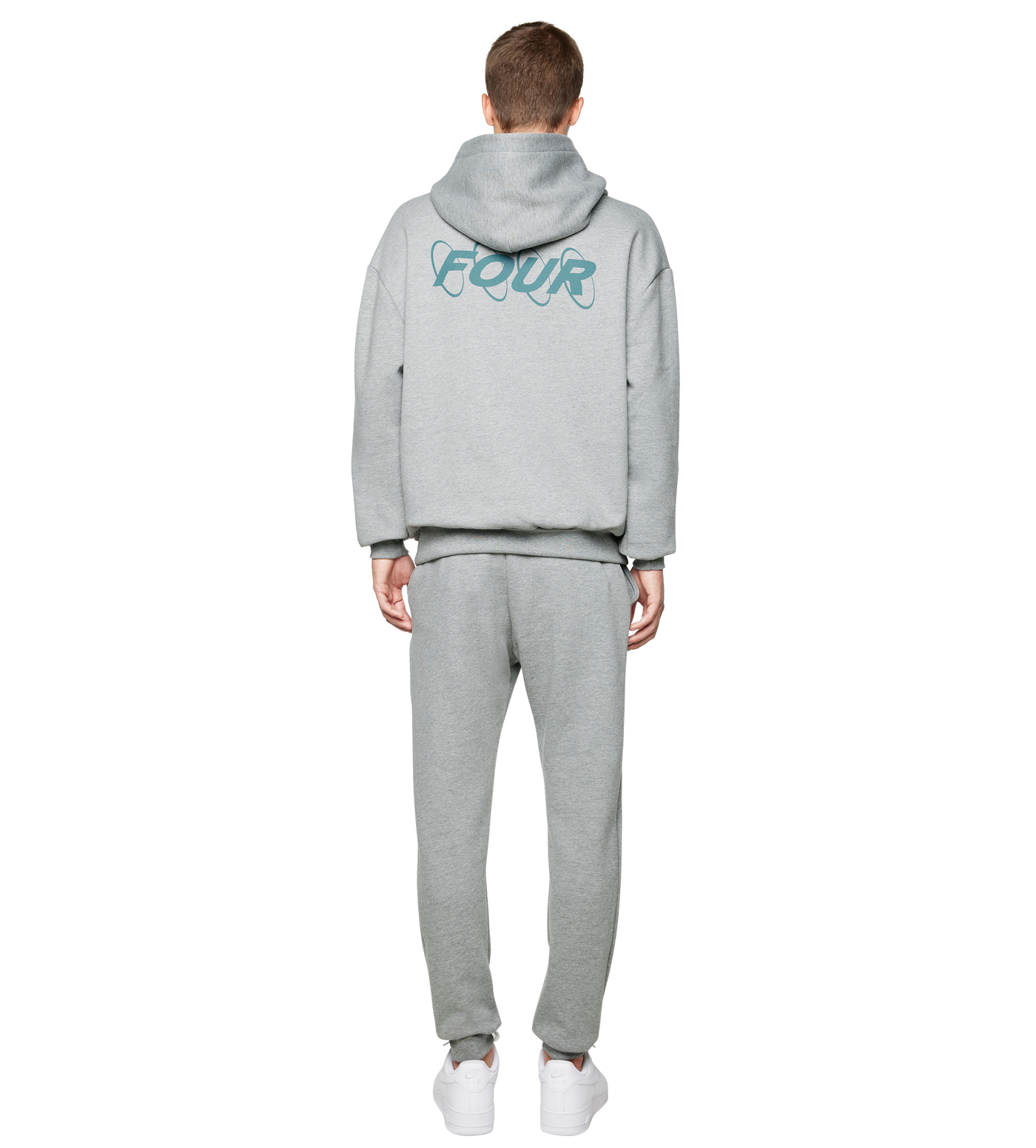 Green Circles Logo Sweatpants Grey Melange