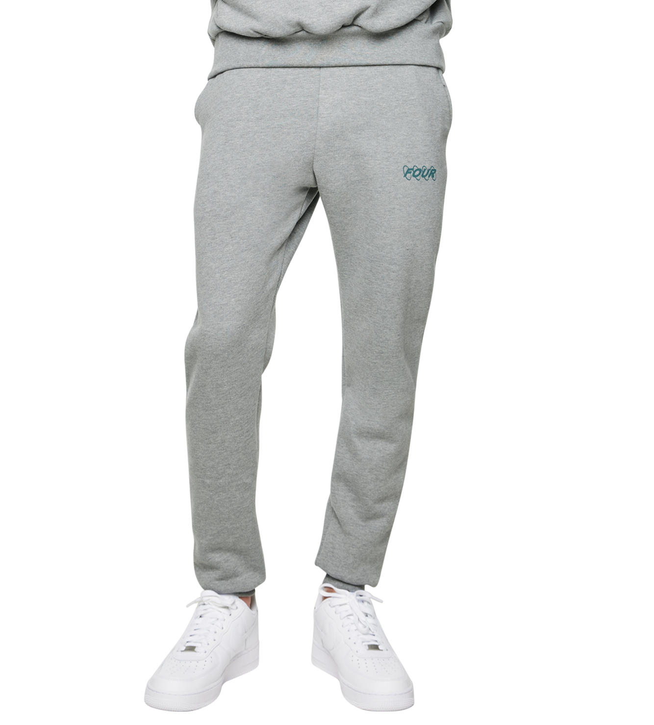 Green Circles Logo Sweatpants Grey Melange