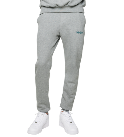 Green Circles Logo Sweatpants Grey Melange