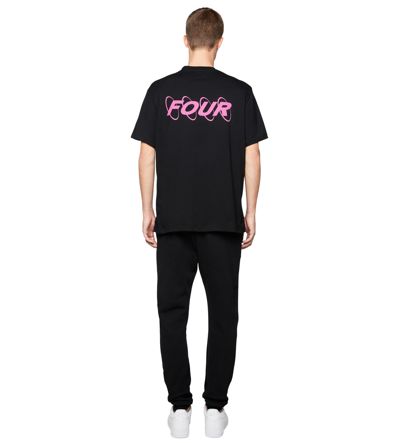 Circles Logo Sweatpants Black/ Pink