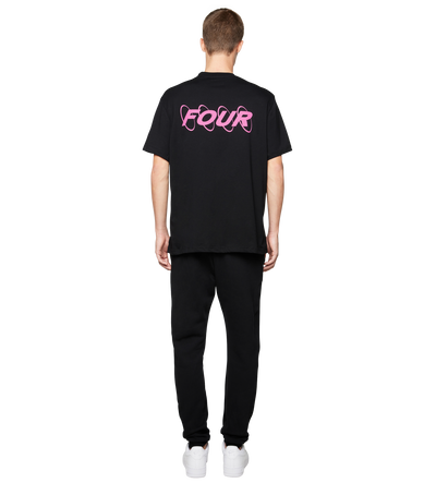 Circles Logo Sweatpants Black/ Pink