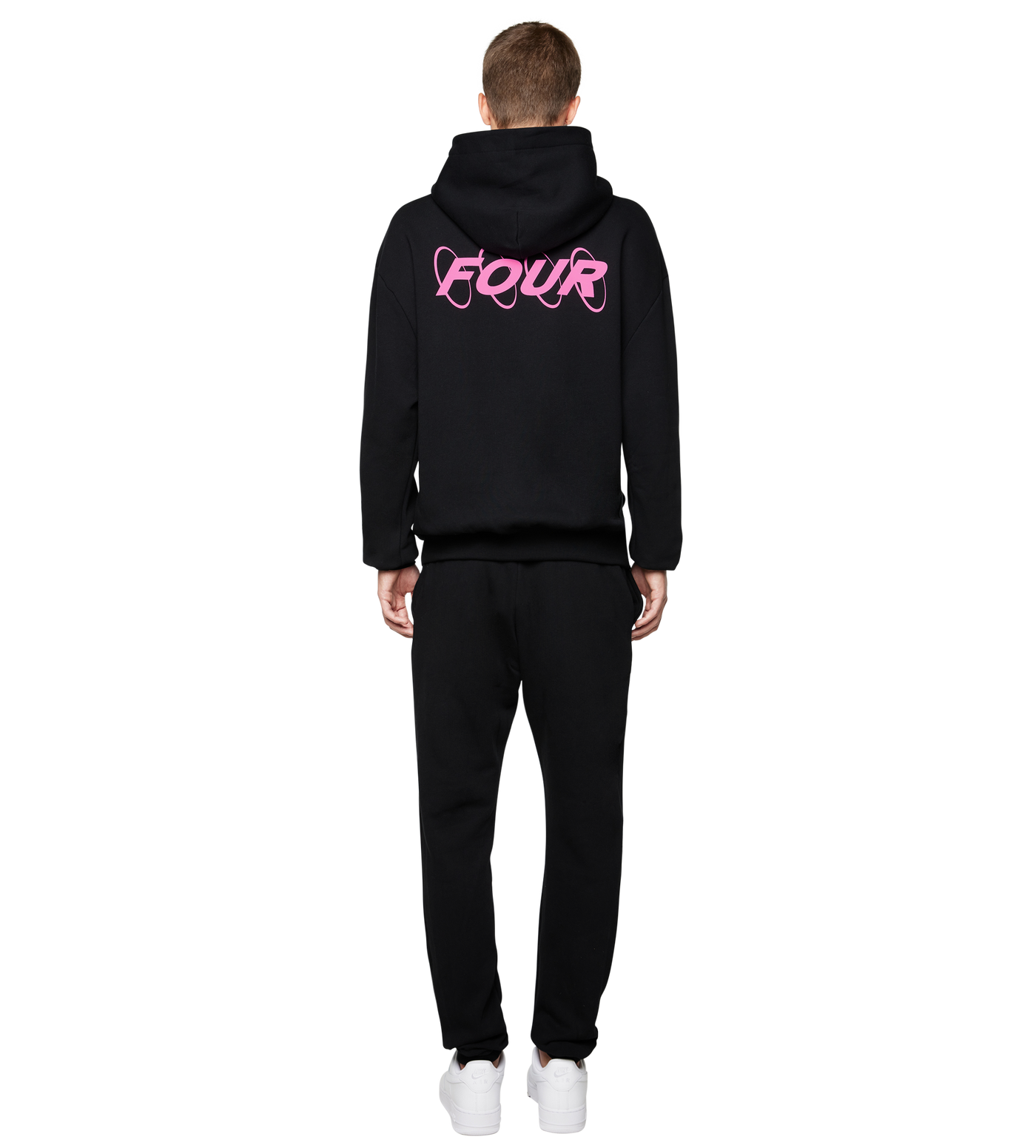 Circles Logo Hoodie Black/Pink