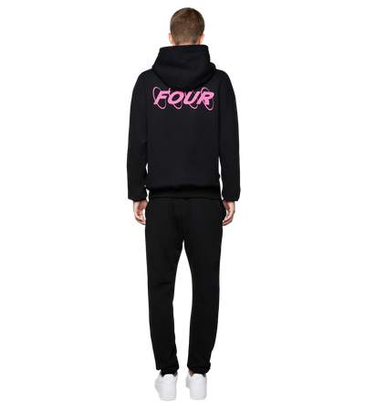 Circles Logo Hoodie Black/Pink