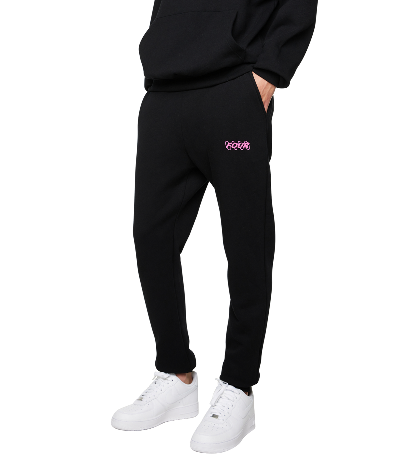Circles Logo Sweatpants Black/ Pink
