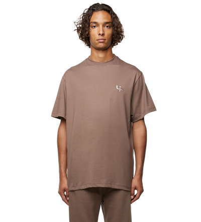 Outline Logo T-shirt Coffee Quartz