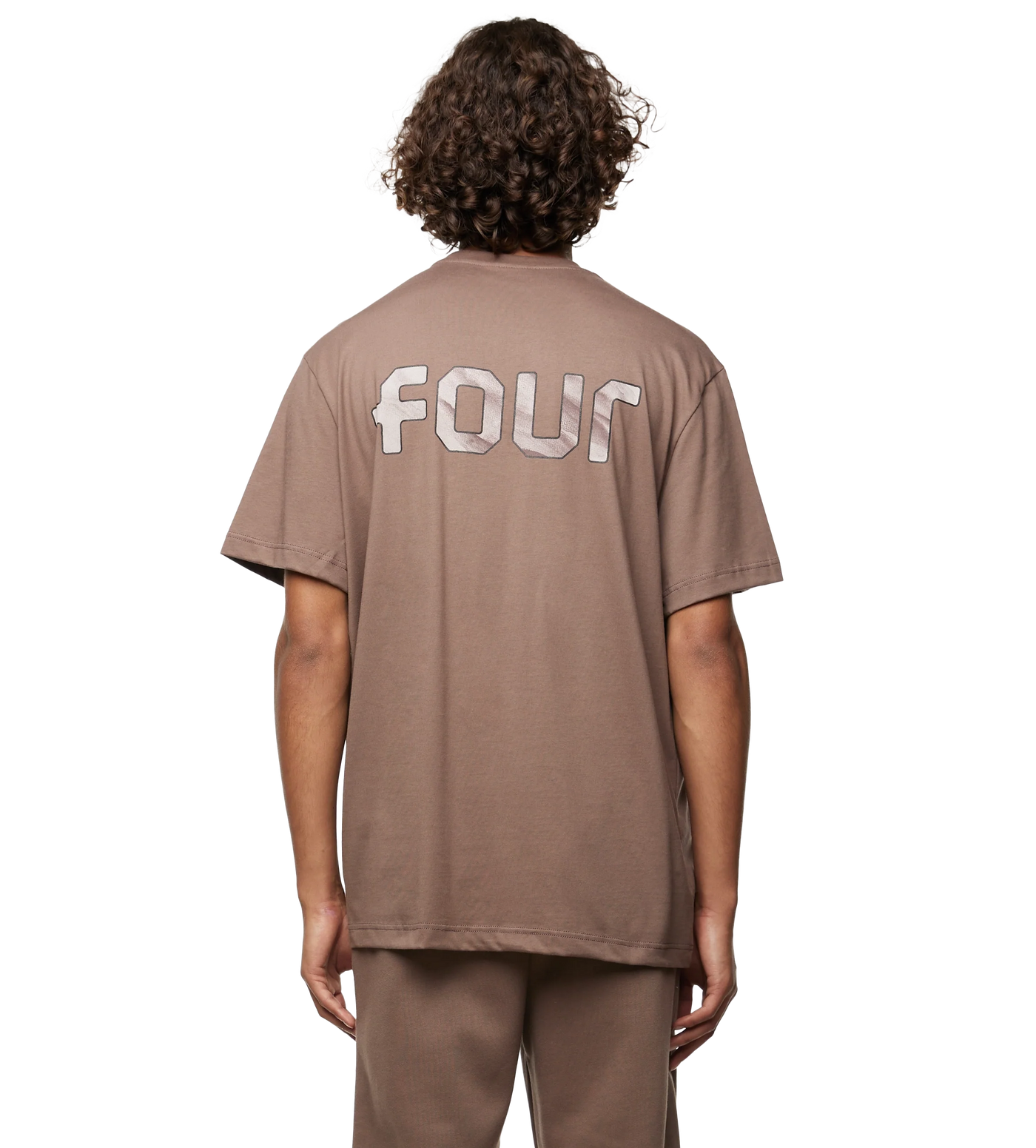 Outline Logo T-shirt Coffee Quartz