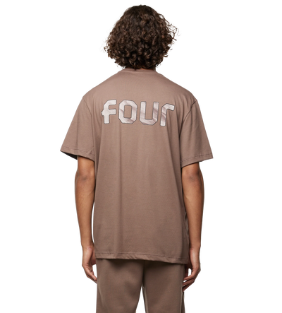 Outline Logo T-shirt Coffee Quartz