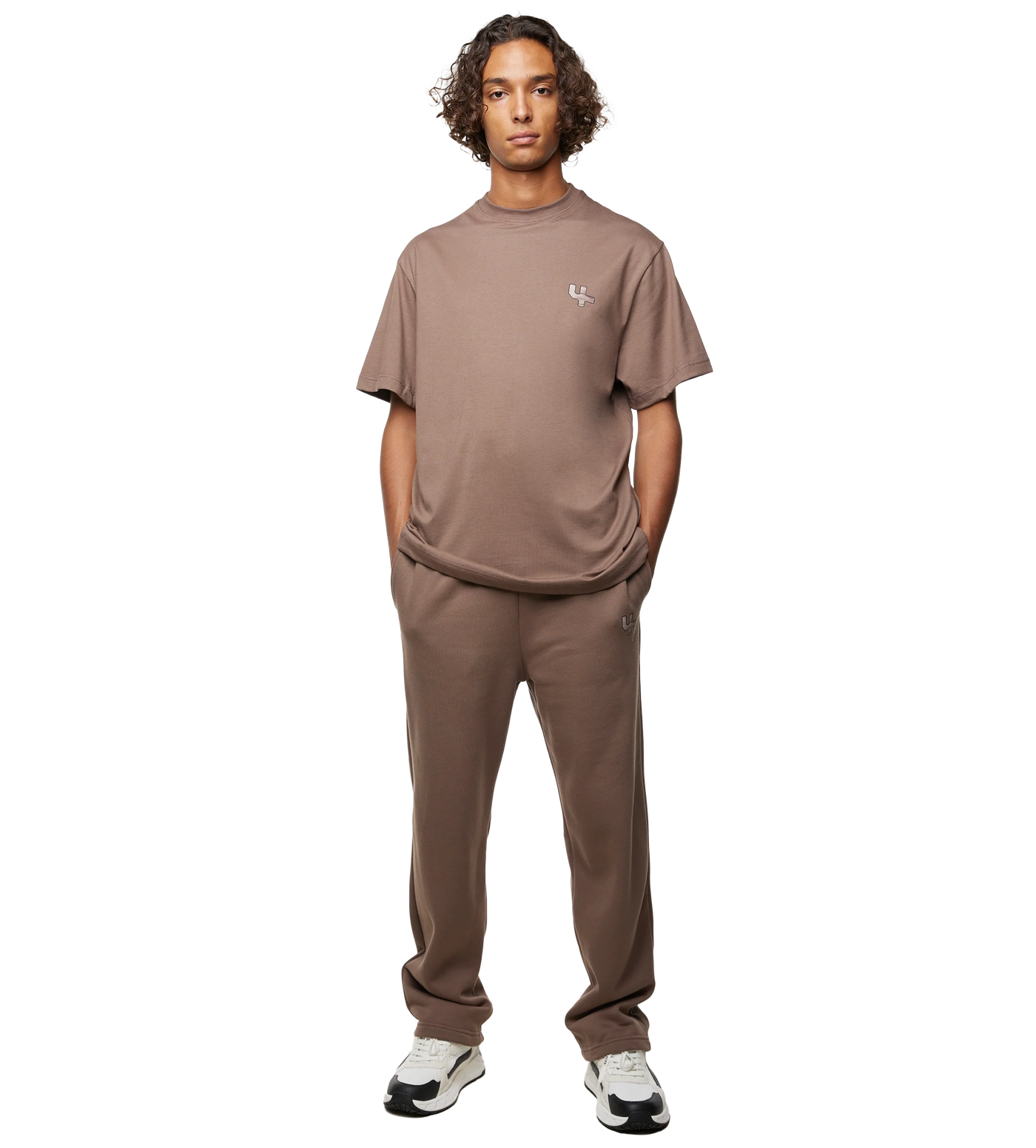 Outline Logo T-shirt Coffee Quartz