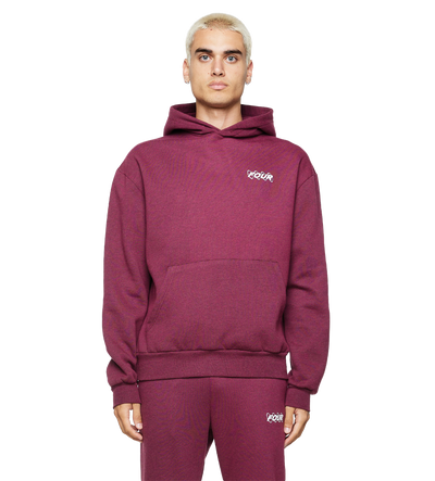 Circles Logo Hoodie Red Melange