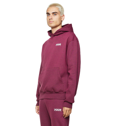 Circles Logo Hoodie Red Melange