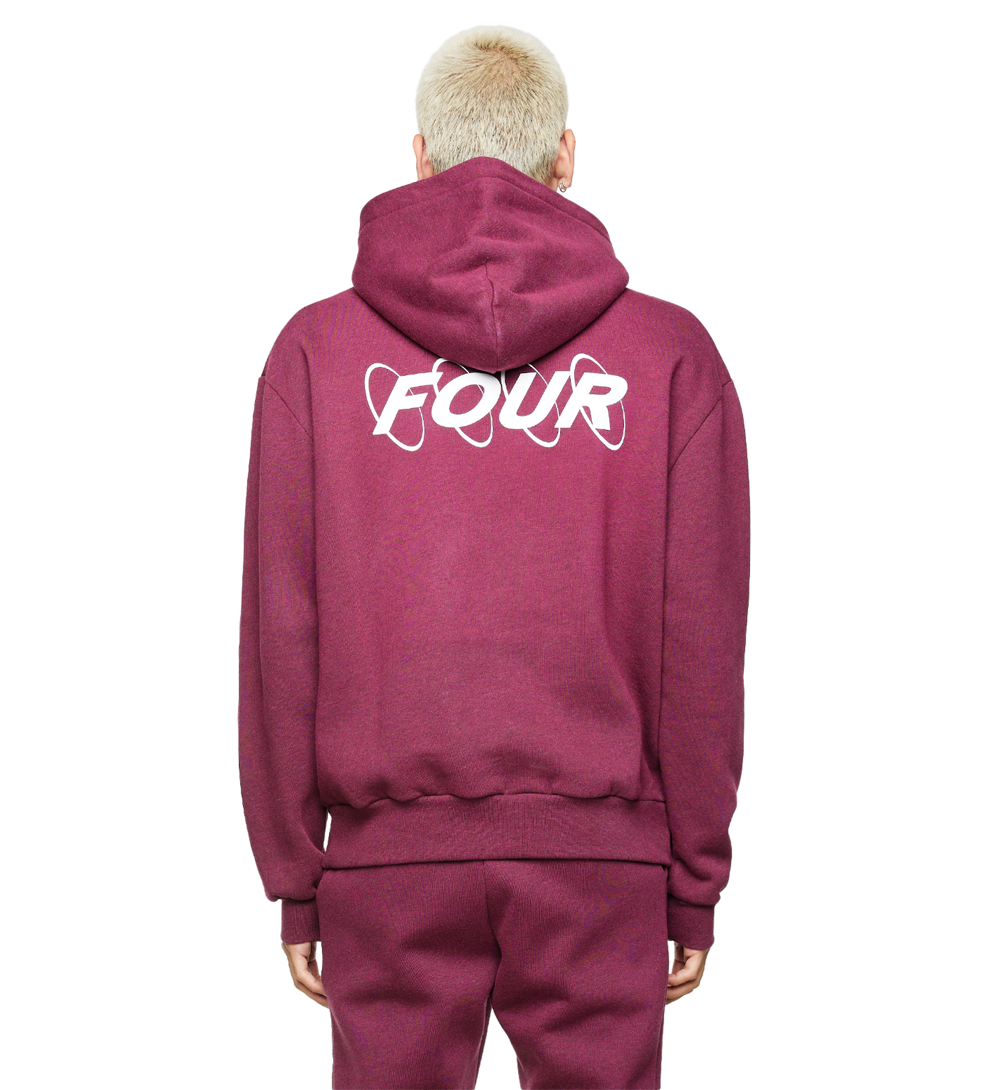 Circles Logo Hoodie Red Melange