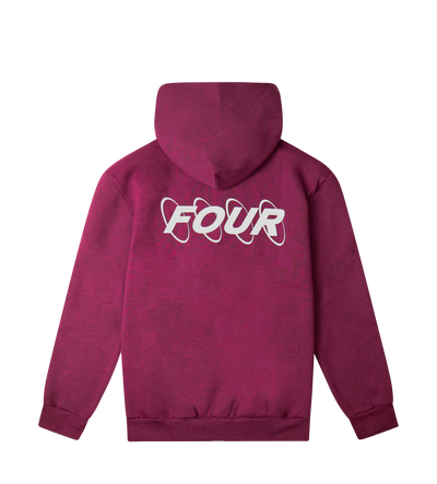 Circles Logo Hoodie Red Melange