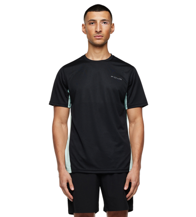 Sportswear T-shirt Black/ Light Green