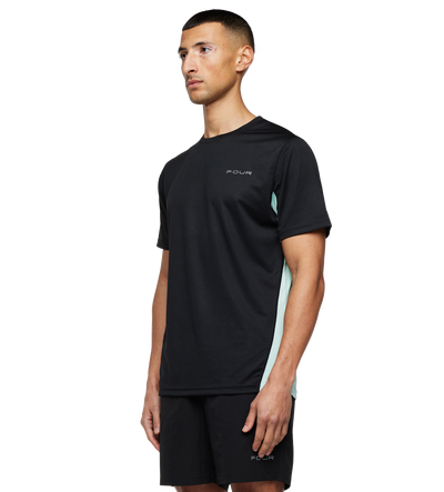 Sportswear T-shirt Black/ Light Green