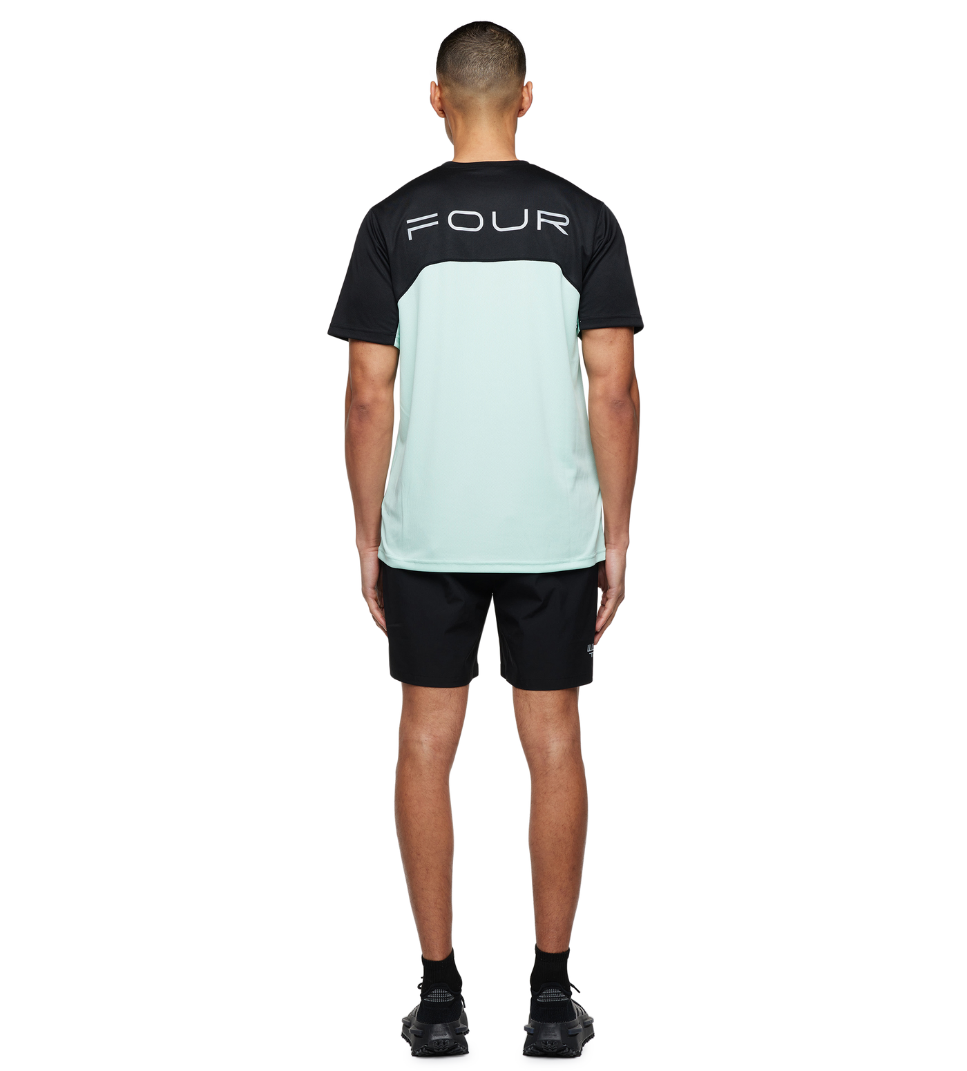 Sportswear T-shirt Black/ Light Green