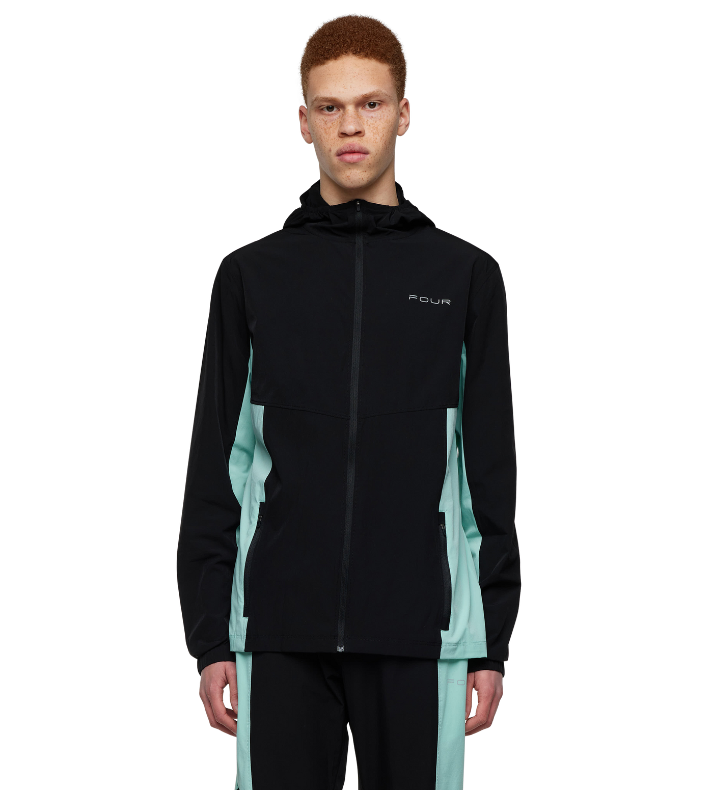 Sportswear Trackjacket Black/ Light Green