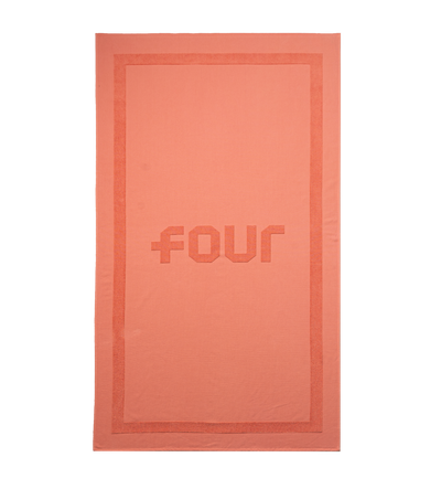 Logo Beach Towel Coral