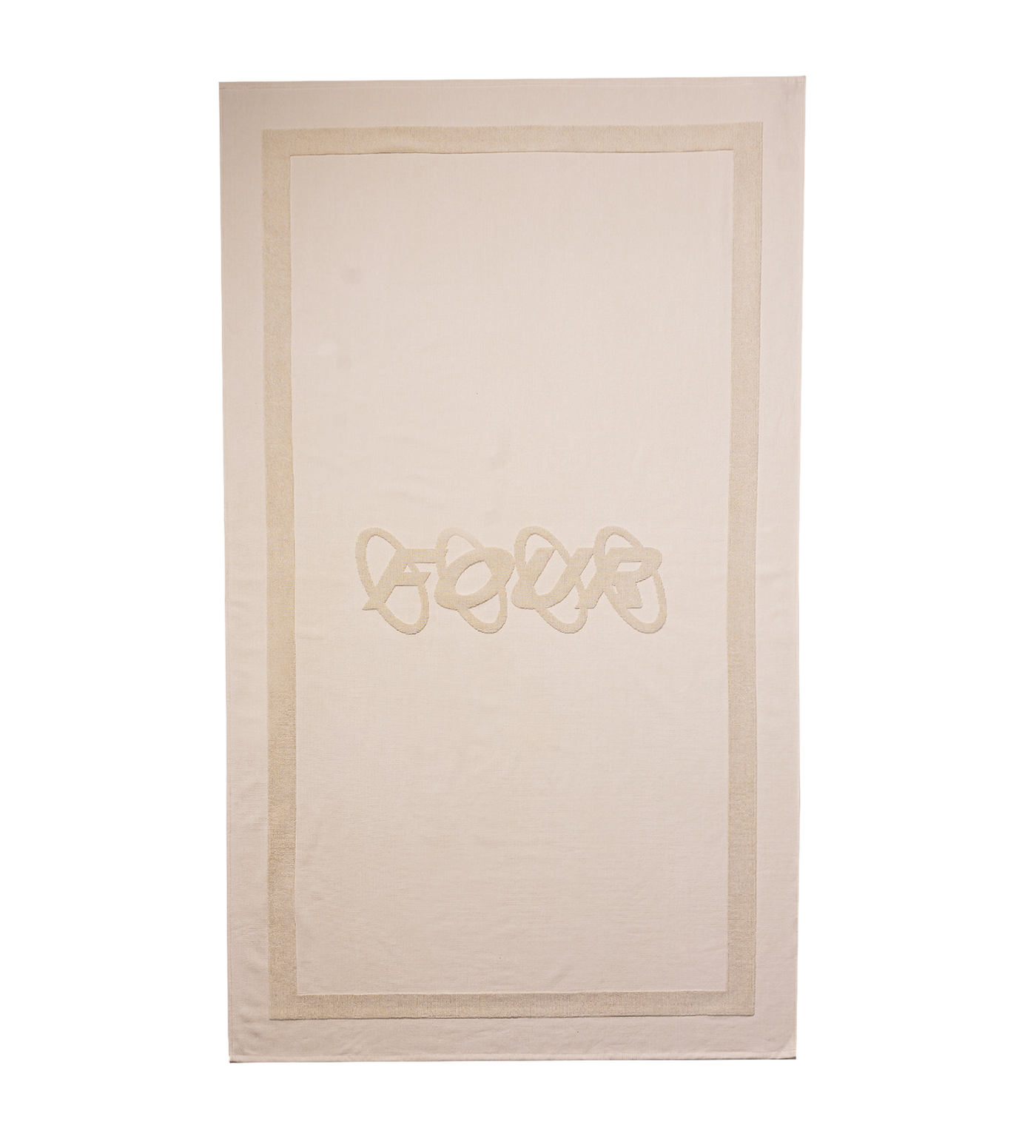 Circles Logo Beach Towel Silver Birch