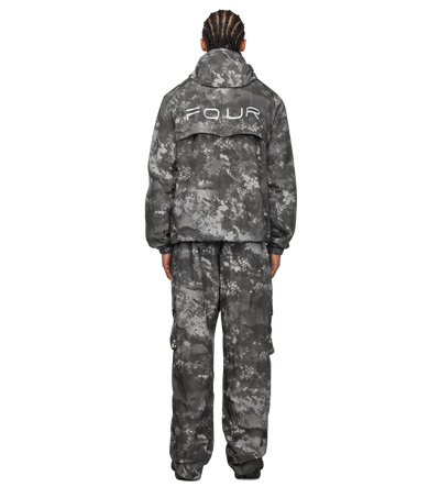 Sportswear Windbreaker Jacket Grey Camo