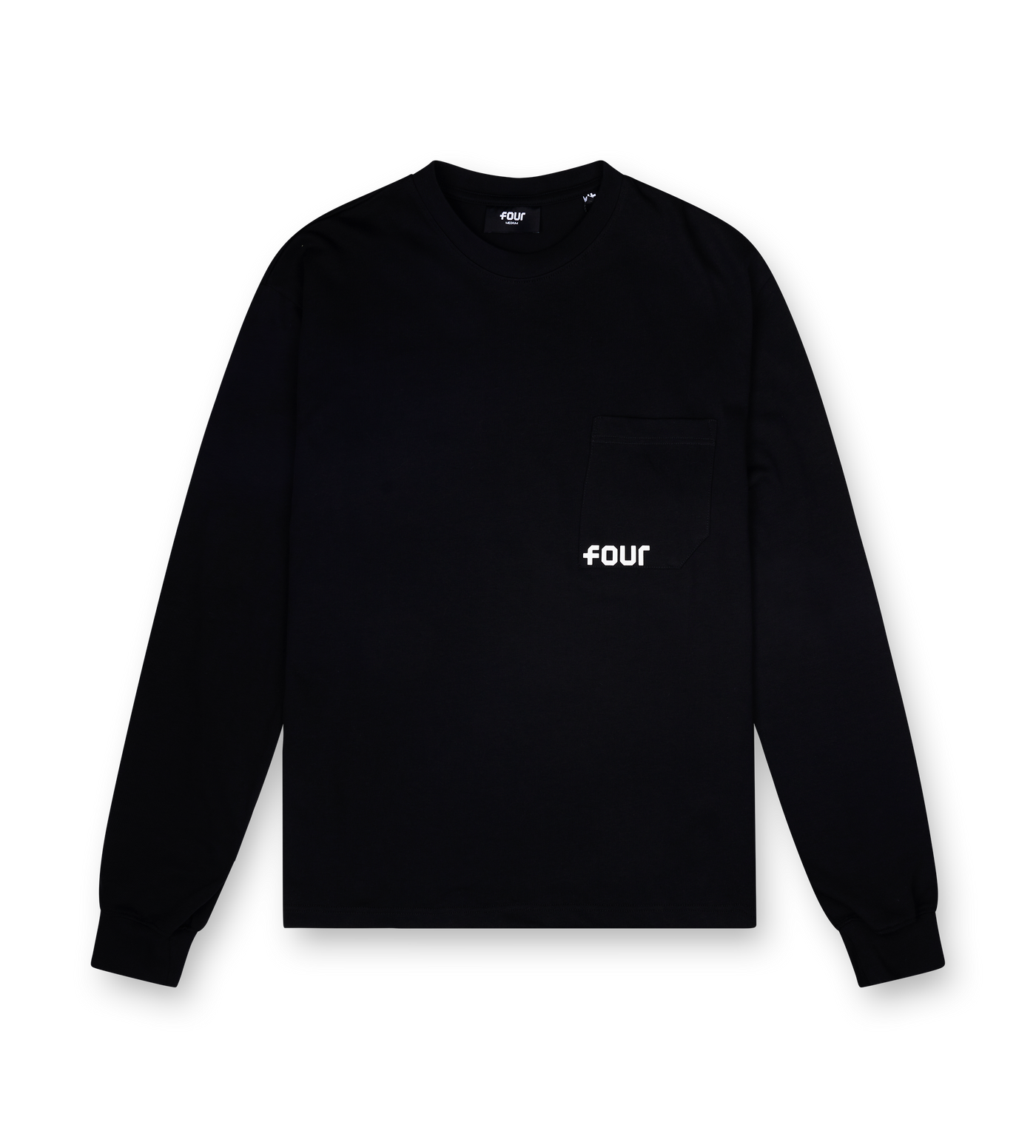 Logo Longsleeve Pocket T-shirt Black