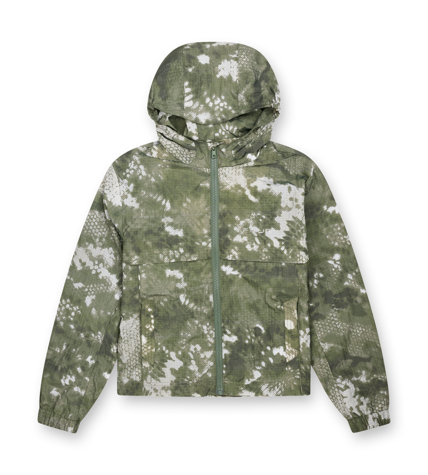 Sportswear Windbreaker Jacket Green Camo