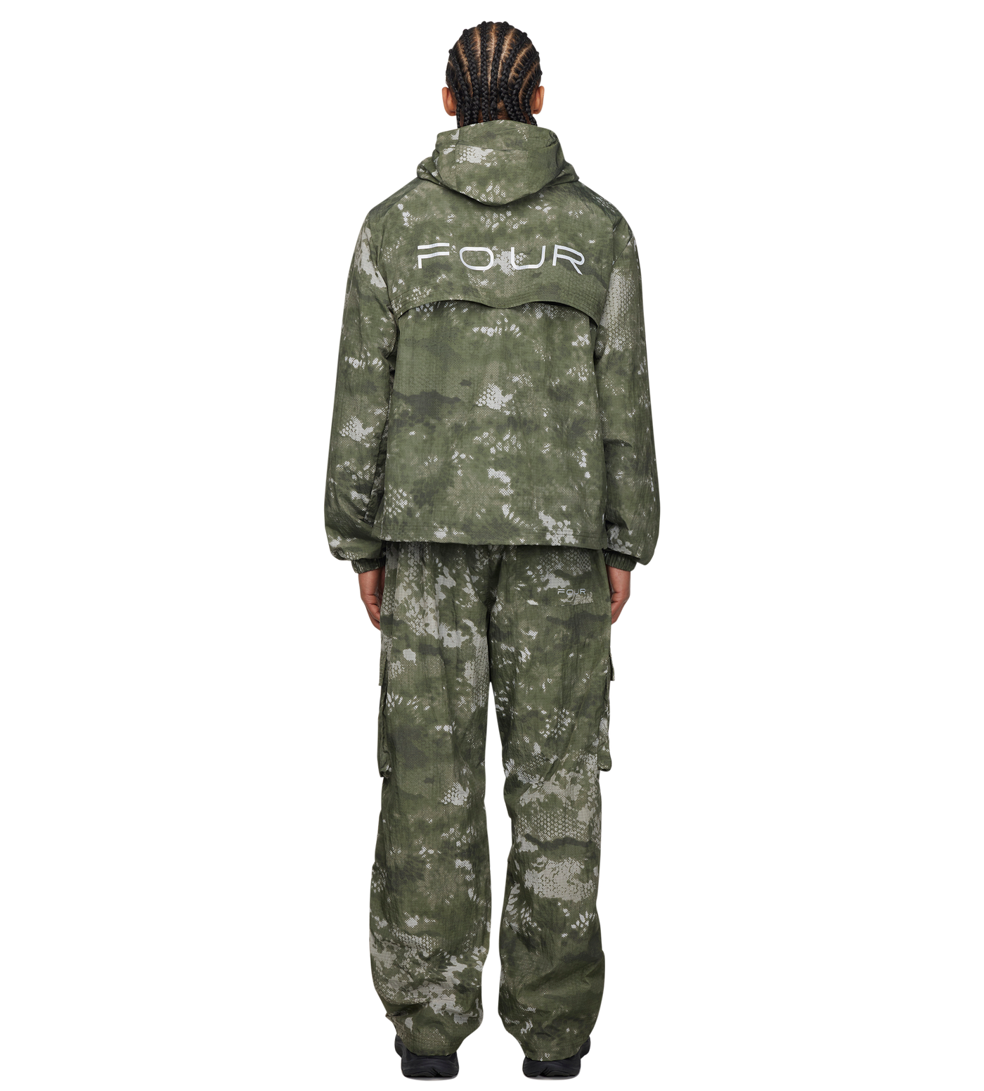 Sportswear Windbreaker Jacket Green Camo