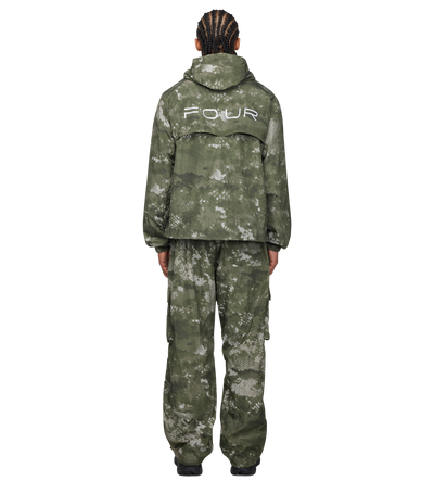 Sportswear Windbreaker Jacket Green Camo