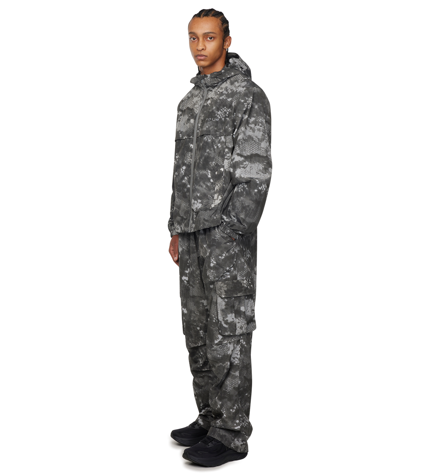 Sportswear Windbreaker Pants Grey Camo