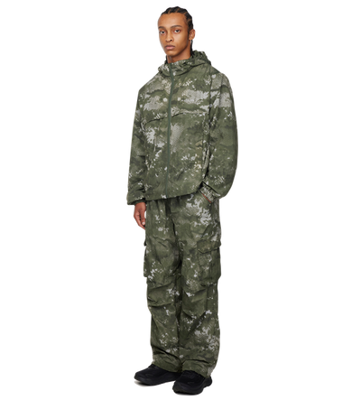 Sportswear Windbreaker Jacket Green Camo