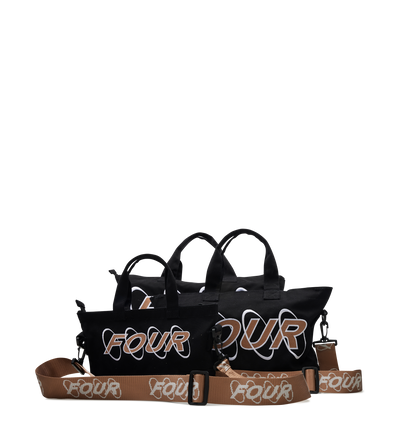 Circles Embroidery Shopper Cappuccino